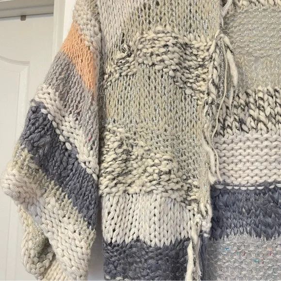 Free People Sands of Time Long Cardigan Slouchy Sweater Size Small - Picture 6 of 13